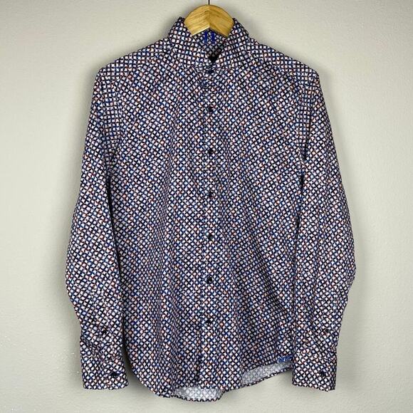 Robert Graham Modern Americana Tailored Fit Shirt S – Artsy Bold Button-Up - Picture 1 of 9